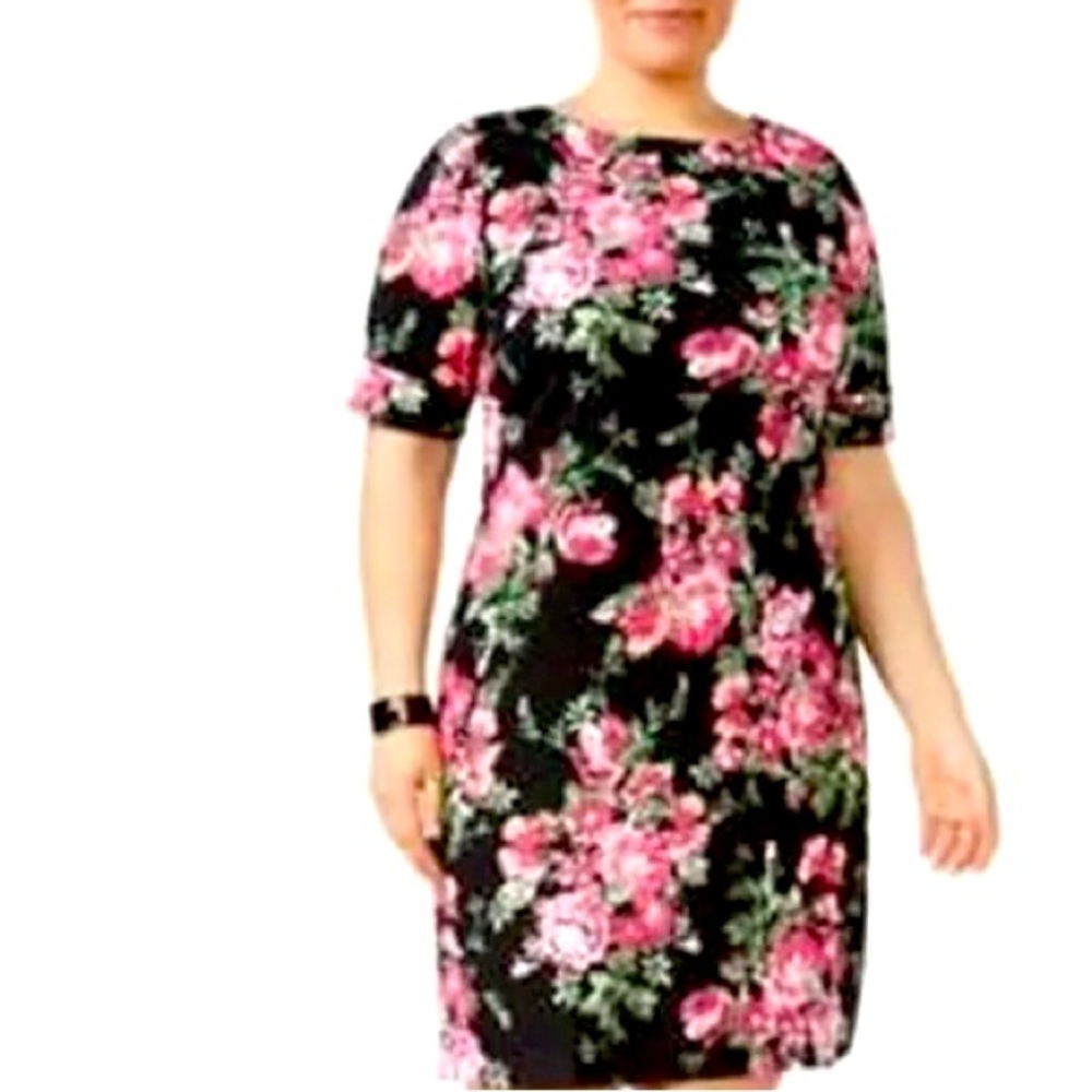 Brand New✨ Karen Scott Sport Petite Black Floral Dress🌺